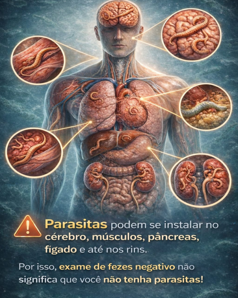 Orgãos que parasitas ficam